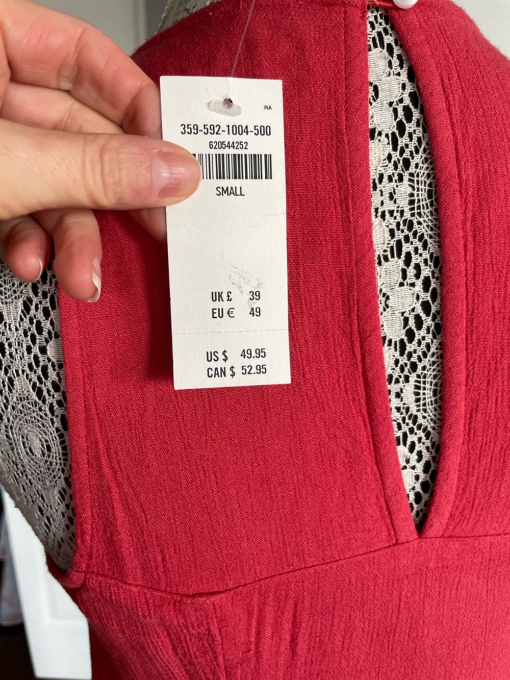 NWT Hollister Embroidered Boho Flowy A-Line Babydoll Crinkle Dress. Small - Picture 6 of 7